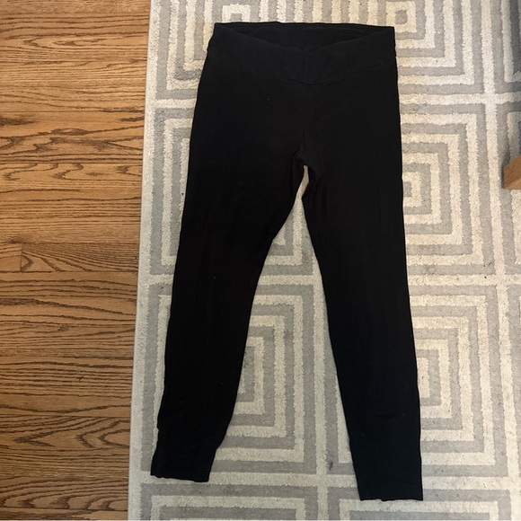 Time and Tru Black Kids Leggings - Slim Fit Everyday Bottoms - Picture 2 of 5